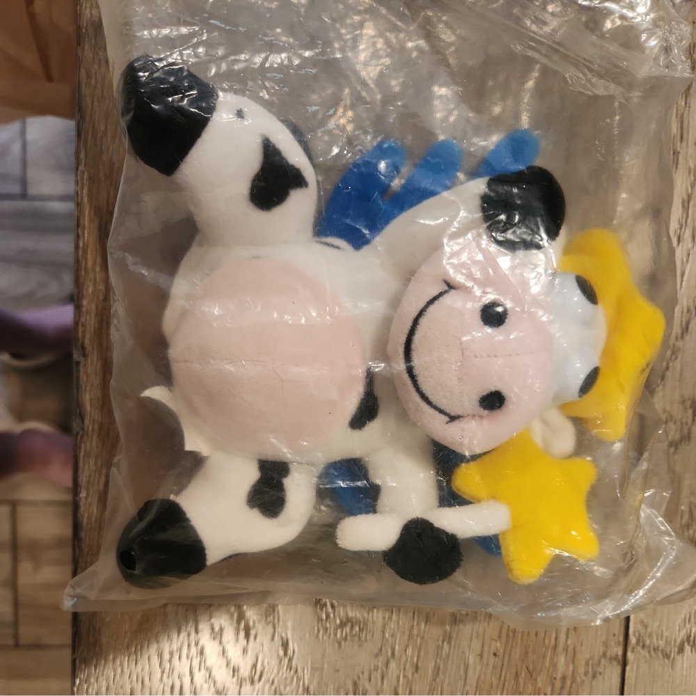 Kraft Cheese Singles Dairy Fairy Cow Plush 6" Stuffed Animal Advertising New Toy